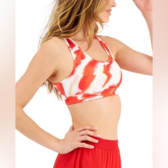 Ideology Womens Tornado Twist Sports Bra | Red | Size Large | NEW!!!❤️🚨 - Picture 3 of 6